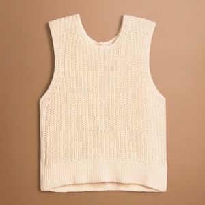 Aritzia Le Fou Garion Knit Tank Top in Cream
